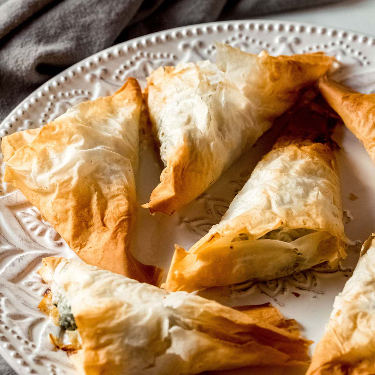 Savory Sausage Spanakopita Triangles Recipe