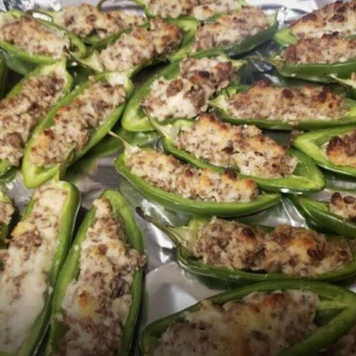 Cheesy Sausage Stuffed Jalapeños Recipe