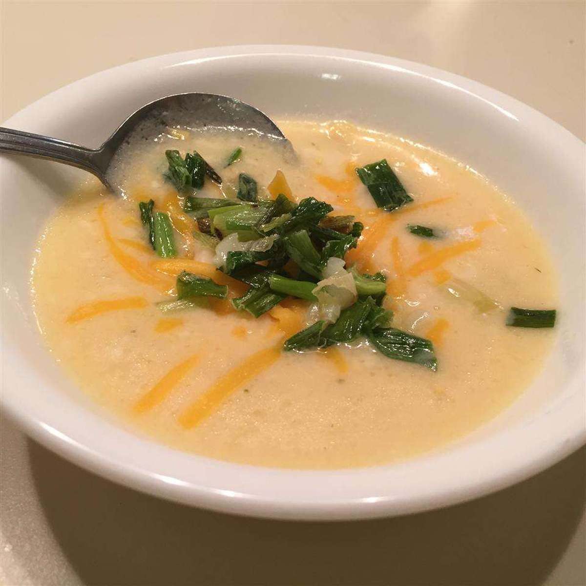 Easy Creamy Cheddar Cheese Soup Recipe