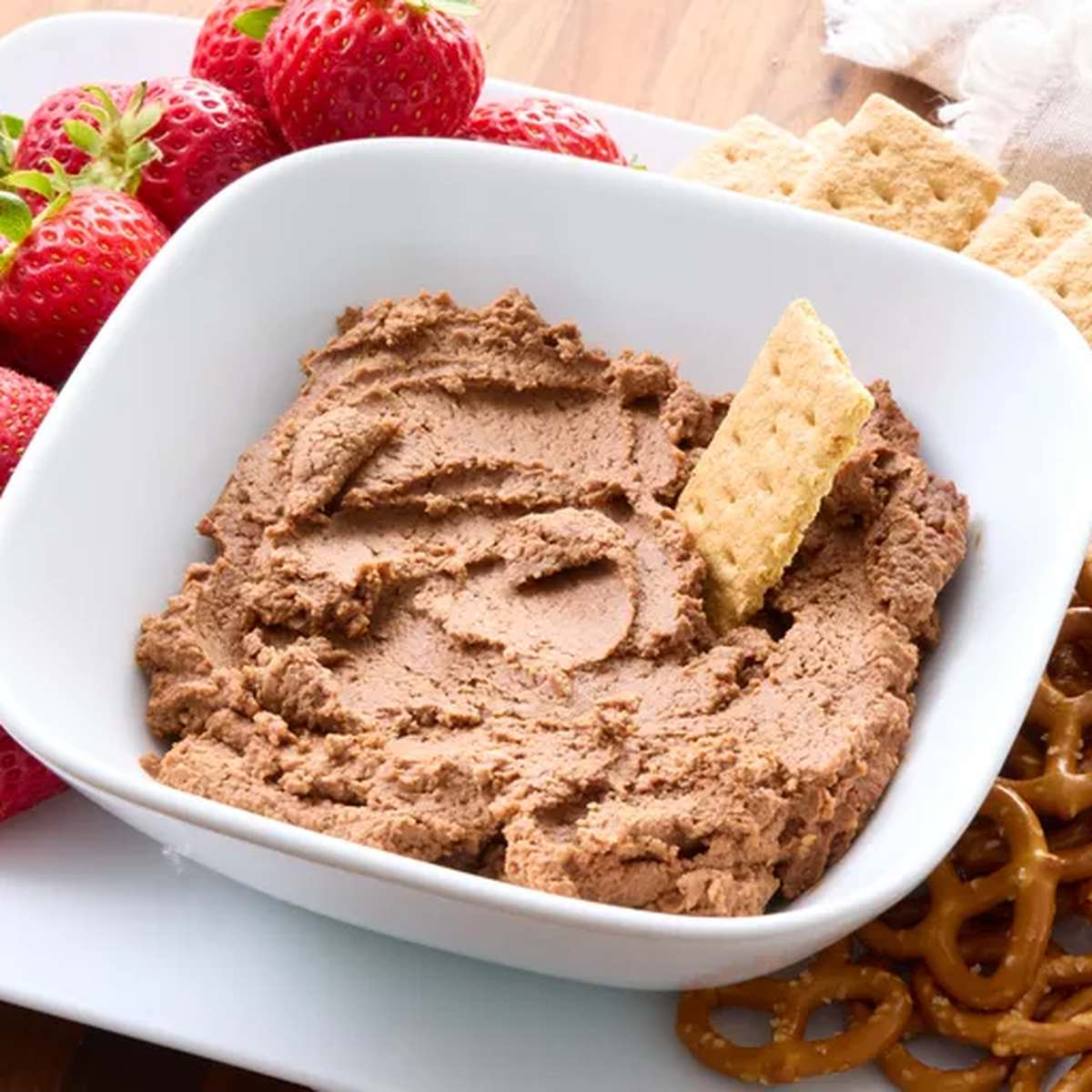 Decadent Chocolate Cake Batter Hummus Recipe