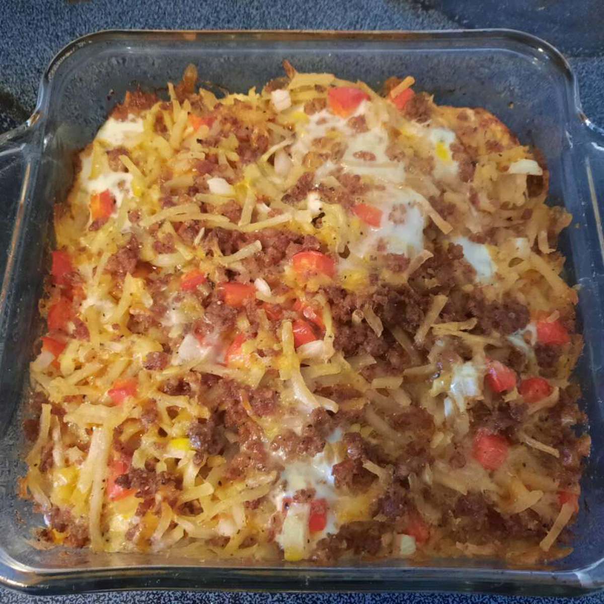 Sausage Hash Brown Breakfast Casserole Recipe