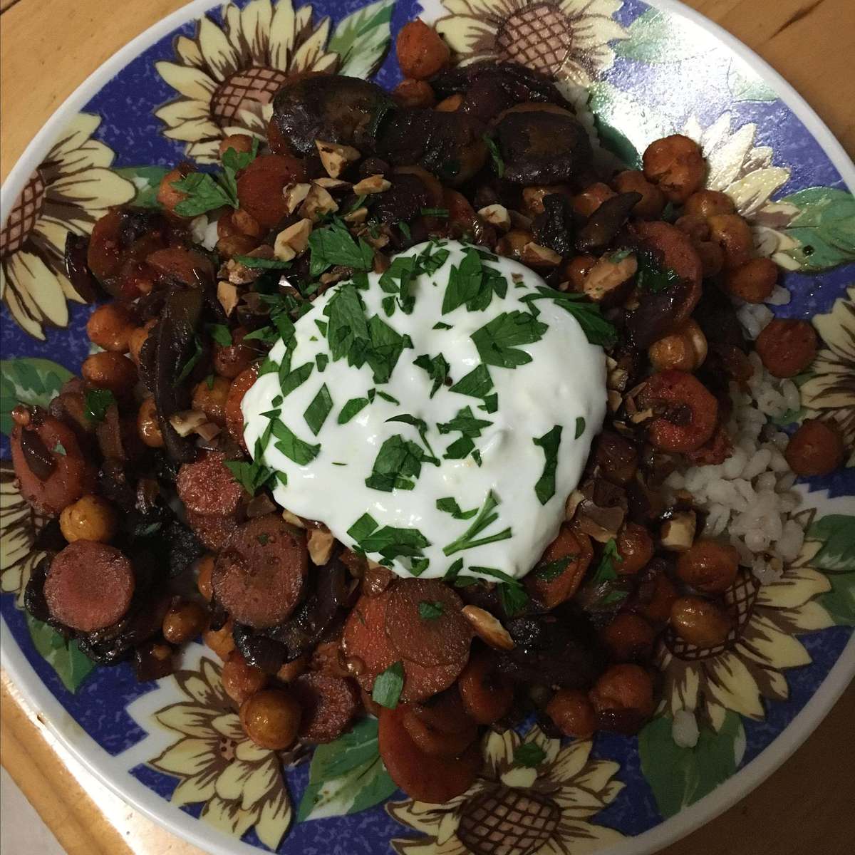 Crispy Chickpea Grain Bowl Recipe with Lemon Yogurt Dressing