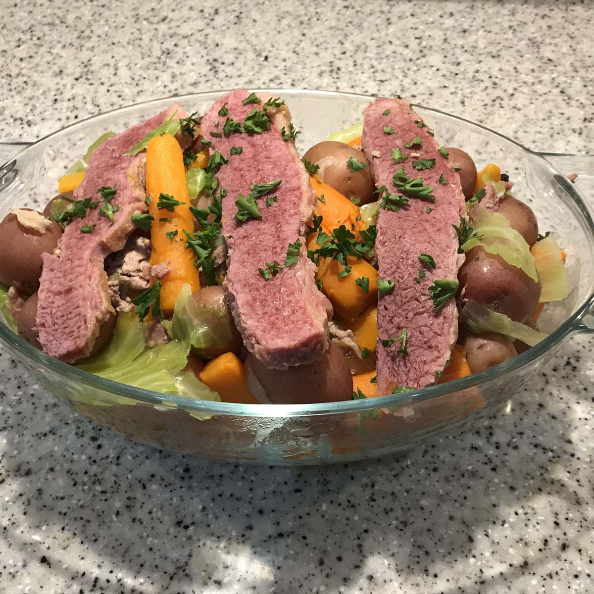 Dutch Oven Corned Beef and Cabbage Recipe