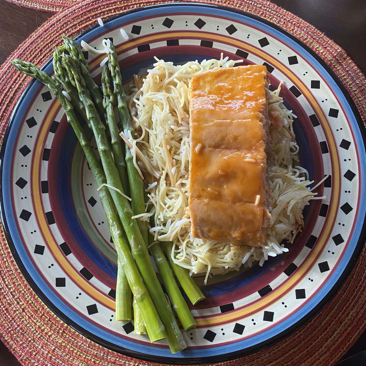 Easy Air Fryer Salmon Recipe with Maple-Bourbon Glaze