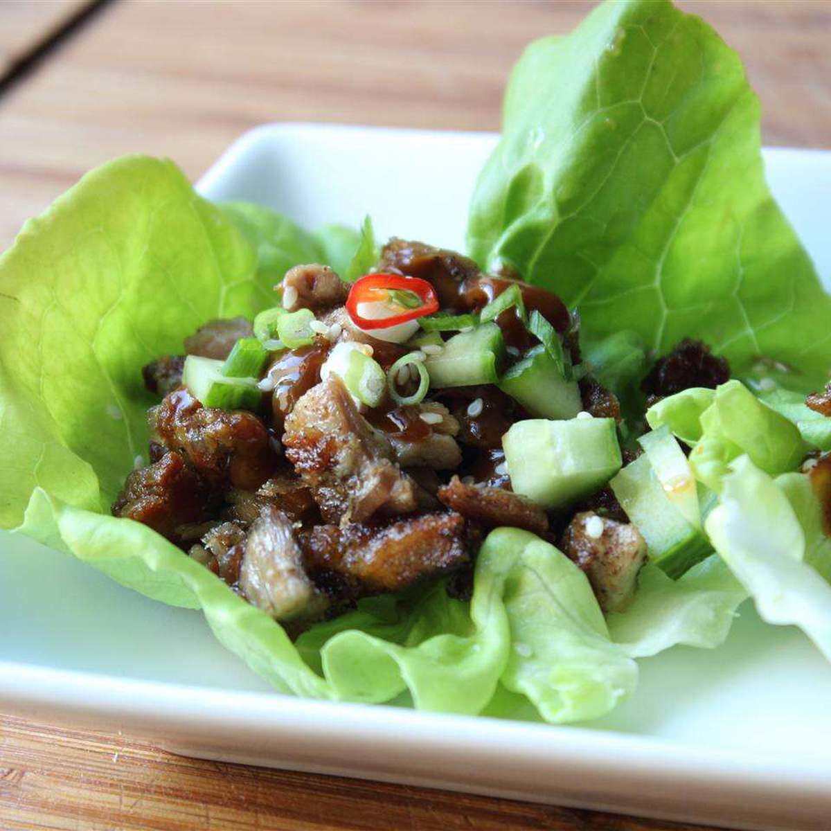 Easy Peking Duck Lettuce Cups Recipe