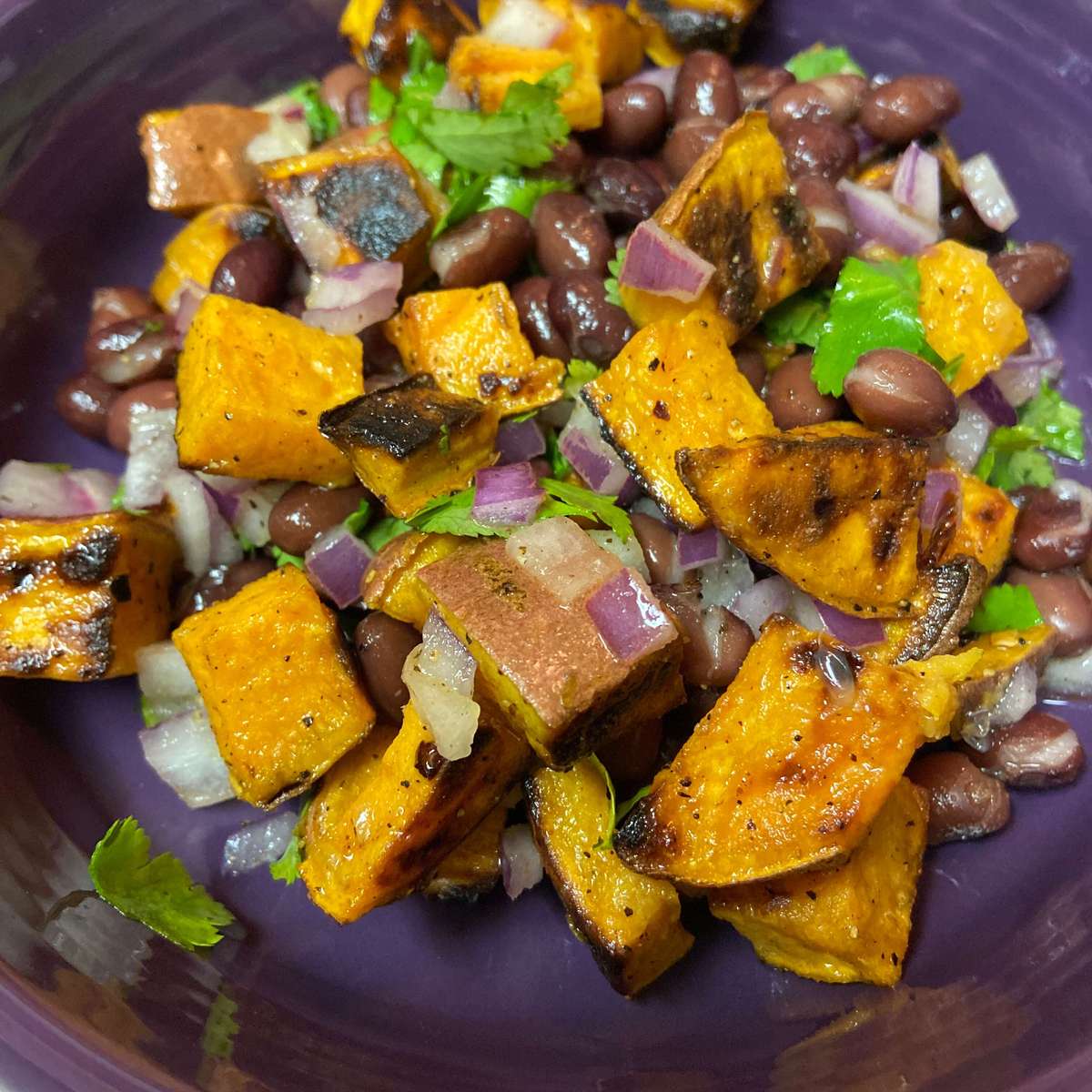 Delicious Vegan Black Bean and Sweet Potato Salad Recipe