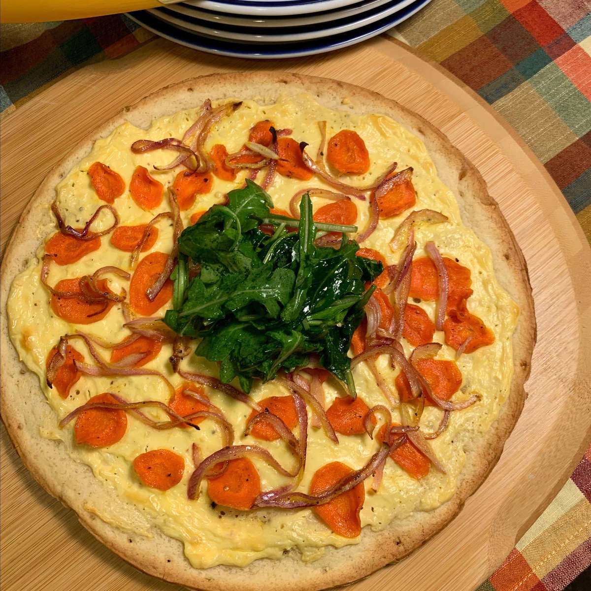 Honey Roasted Carrot and Goat Cheese Pizza Recipe