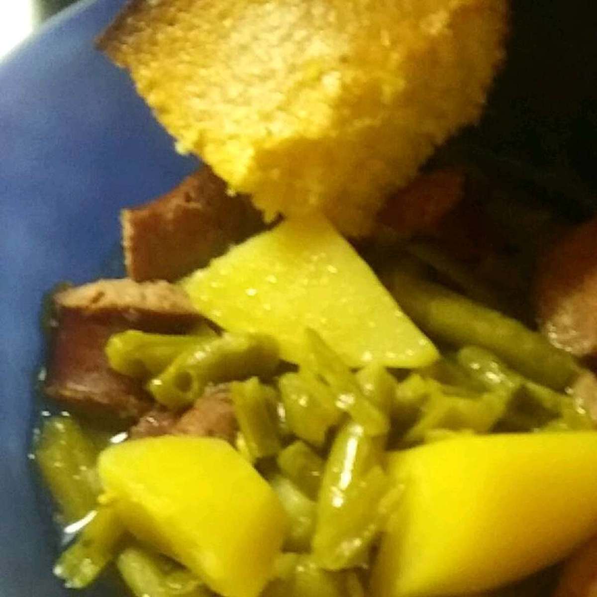 Slow Cooker Green Beans, Ham, and Potatoes: Easy Crockpot Recipe