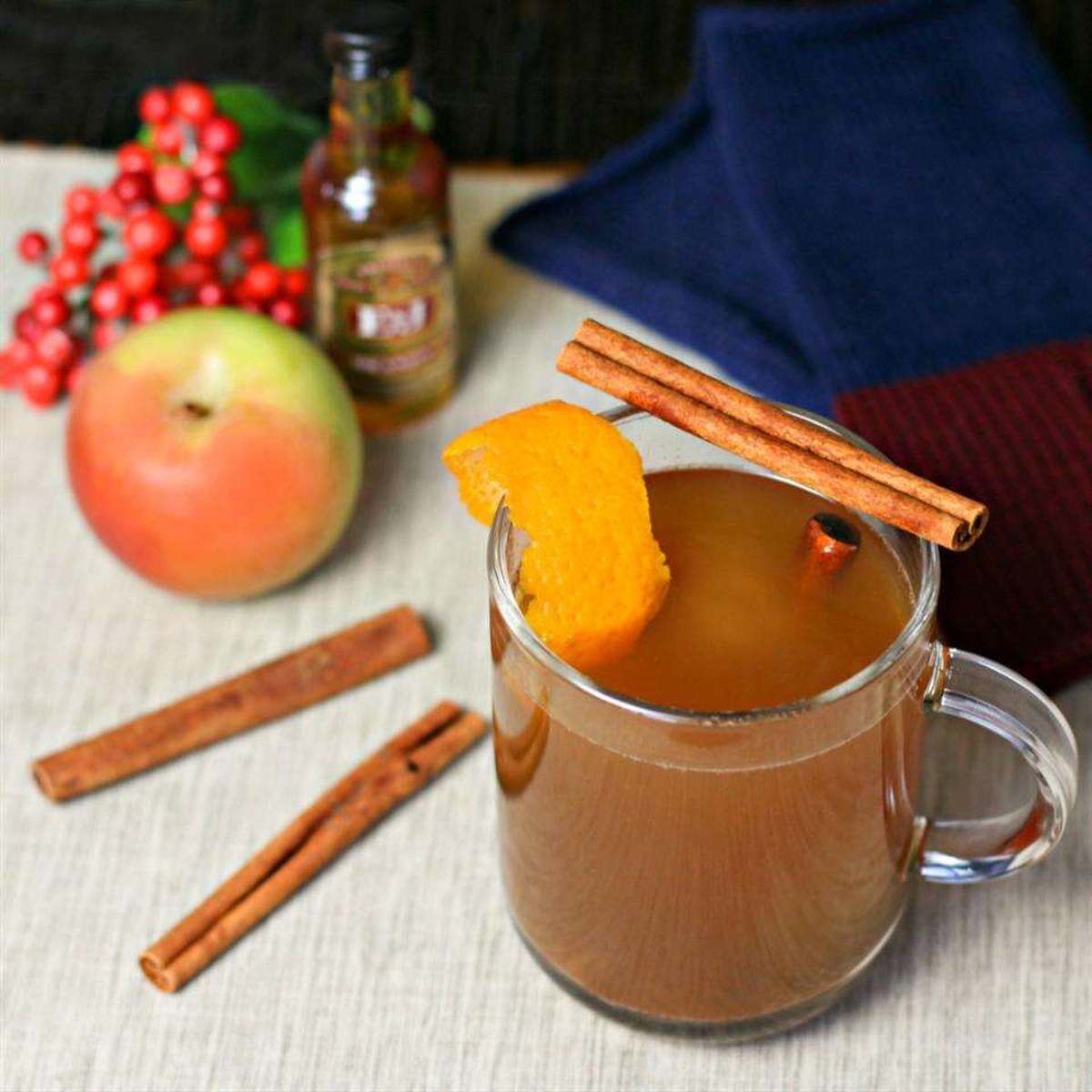 Hot Spiced Cinnamon Apple Brandy Cider Recipe