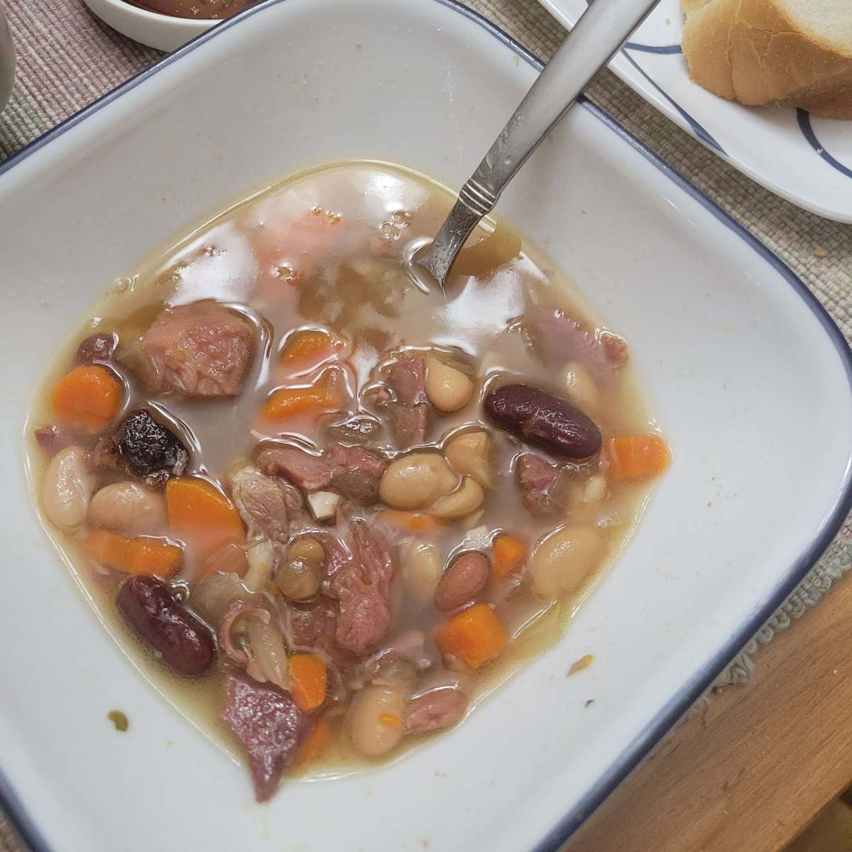 Easy Slow Cooker Ham and Bean Soup Recipe