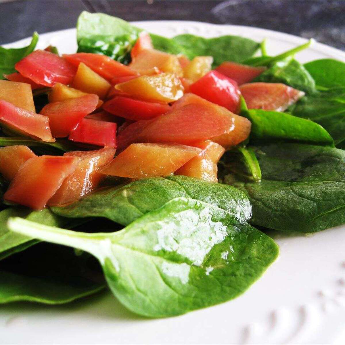 Rhubarb Spinach Salad Recipe: A Springtime Delight