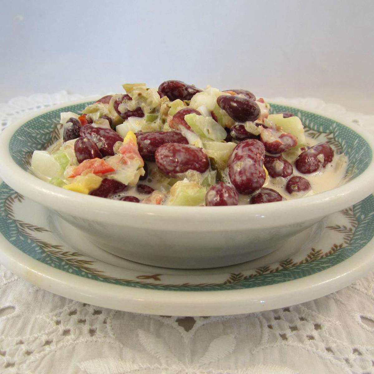 Easy Kidney Bean and Sweet Pickle Salad Recipe