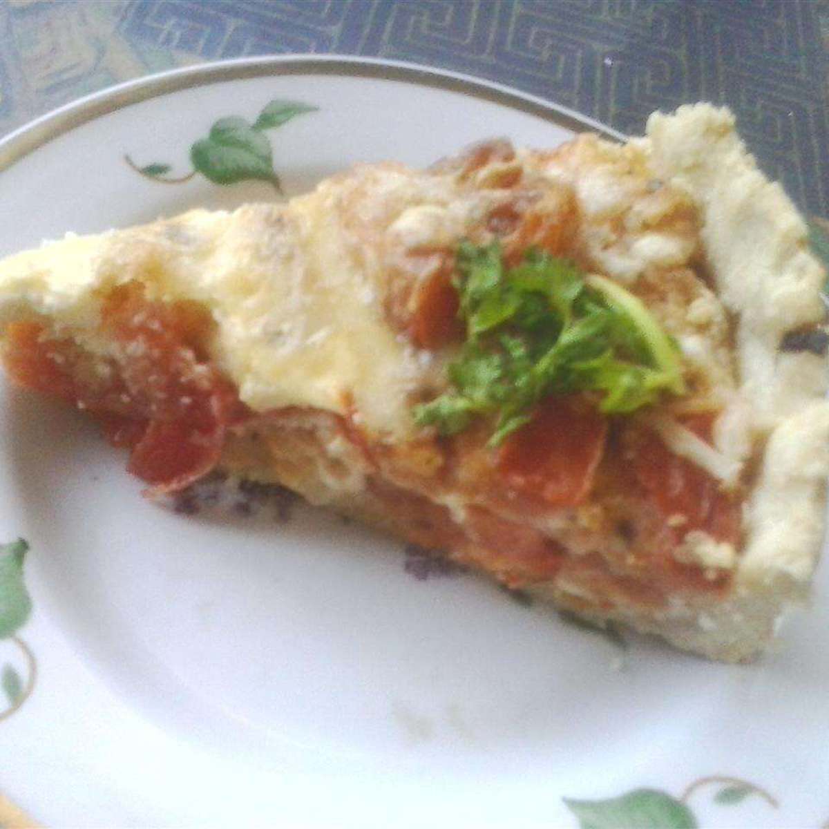 Easy Tomato Quiche Recipe with Fresh Basil