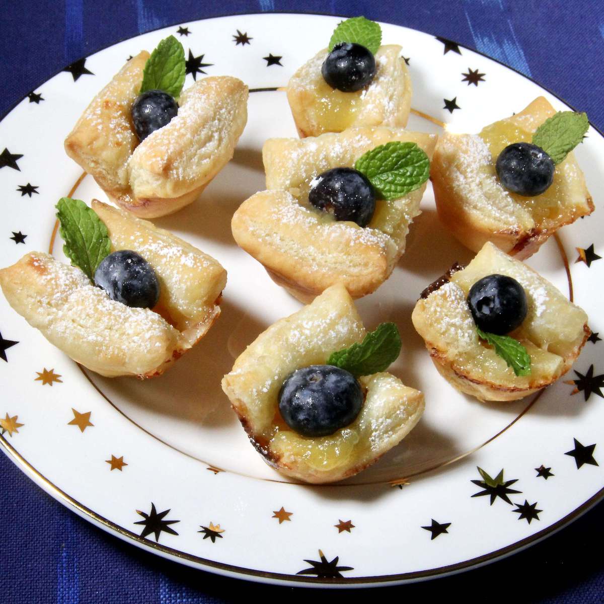 Easy Brie, Lemon Curd, and Blueberry Puff Pastry Bites Recipe