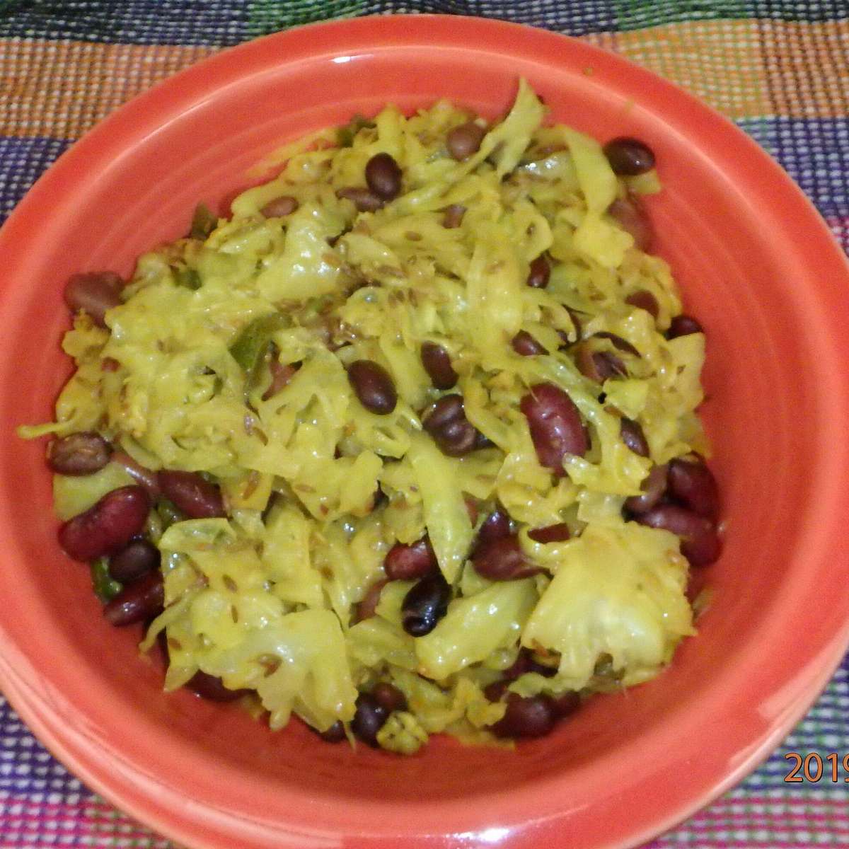 Spiced Indian Cabbage and Beans Recipe