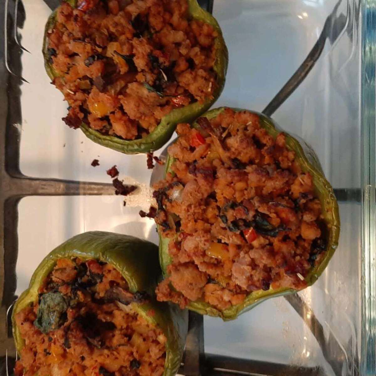 Turkey and Vegetable Stuffed Peppers Recipe