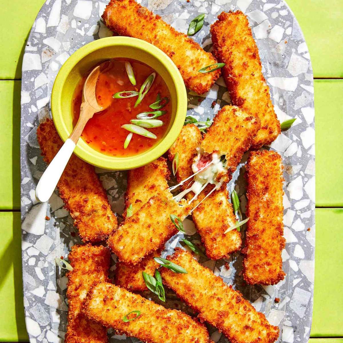 Crab Rangoon Mozzarella Sticks Recipe