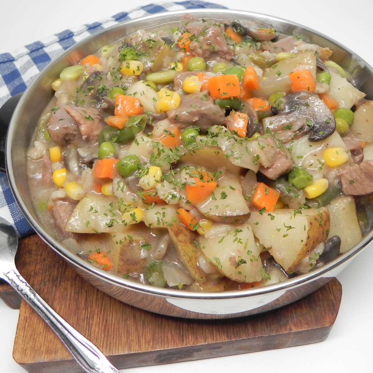 Slow Cooker Beef Barley Mushroom Stew Recipe