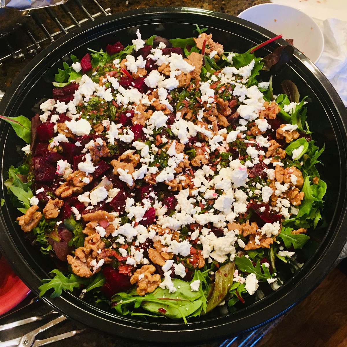 Roasted Beet Salad Recipe with Feta Cheese