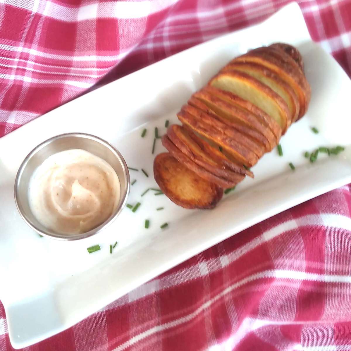 Easy Air Fryer Hasselback Potatoes Recipe