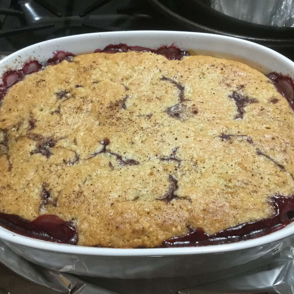 Easy Peach Berry Cobbler Recipe