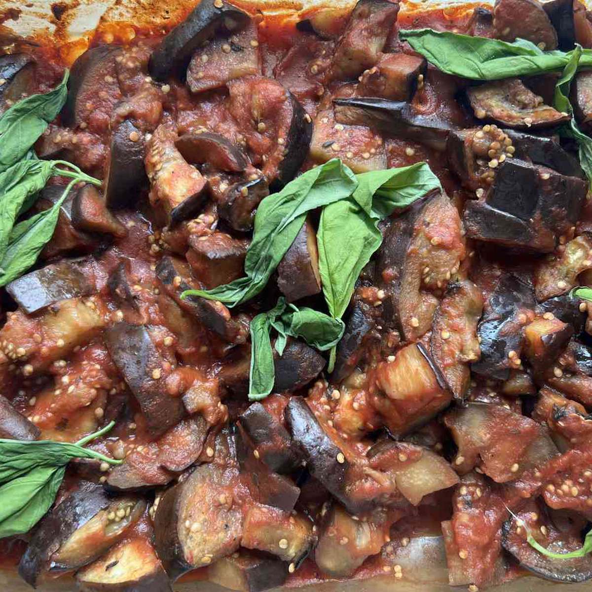 Easy Spicy Roasted Eggplant Recipe