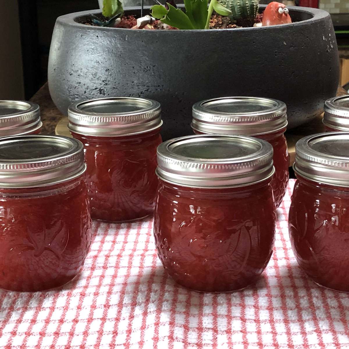 Easy Strawberry Rhubarb Jam Recipe with Jell-O