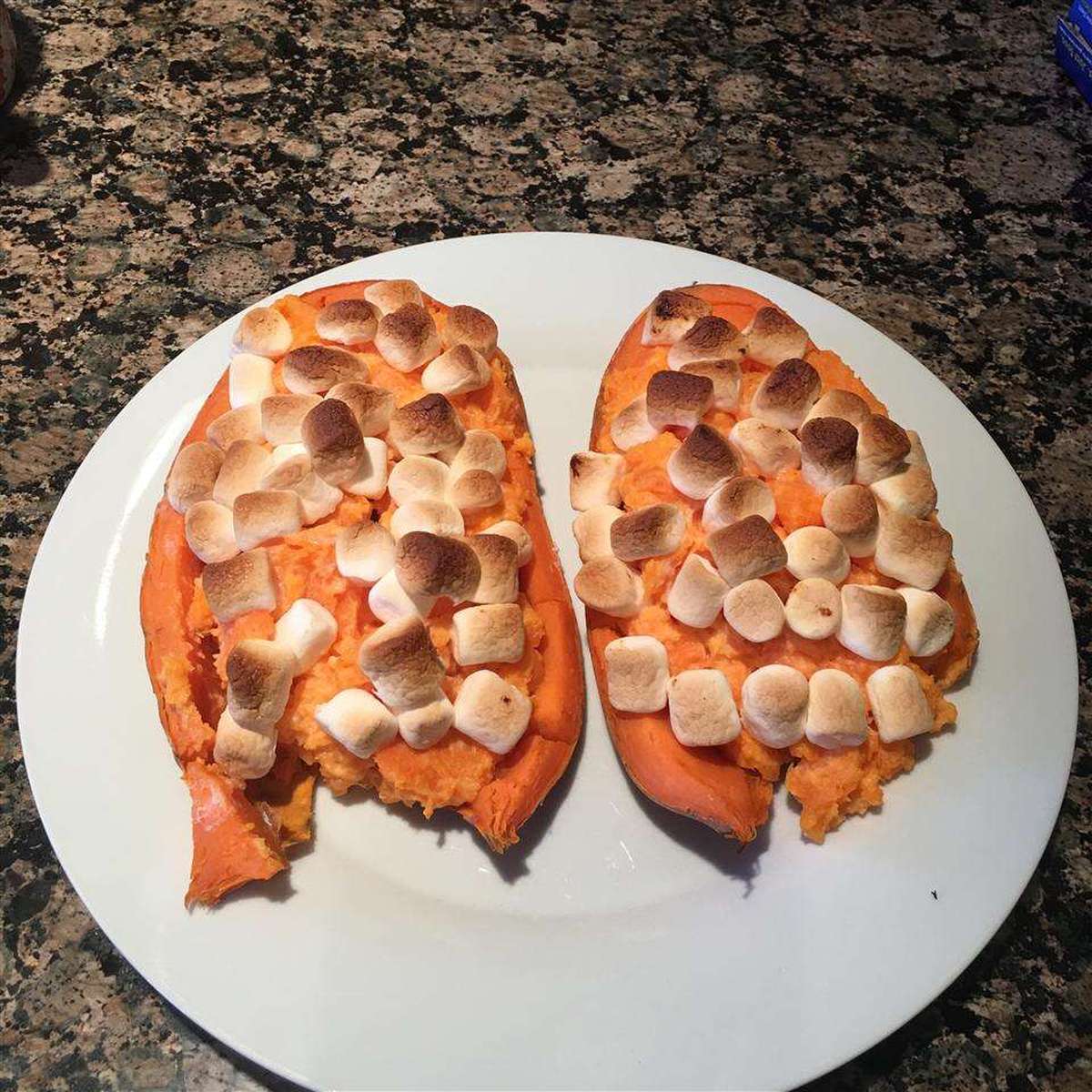 Delicious Twice-Baked Sweet Potatoes with Brown Butter and Toasted Marshmallows