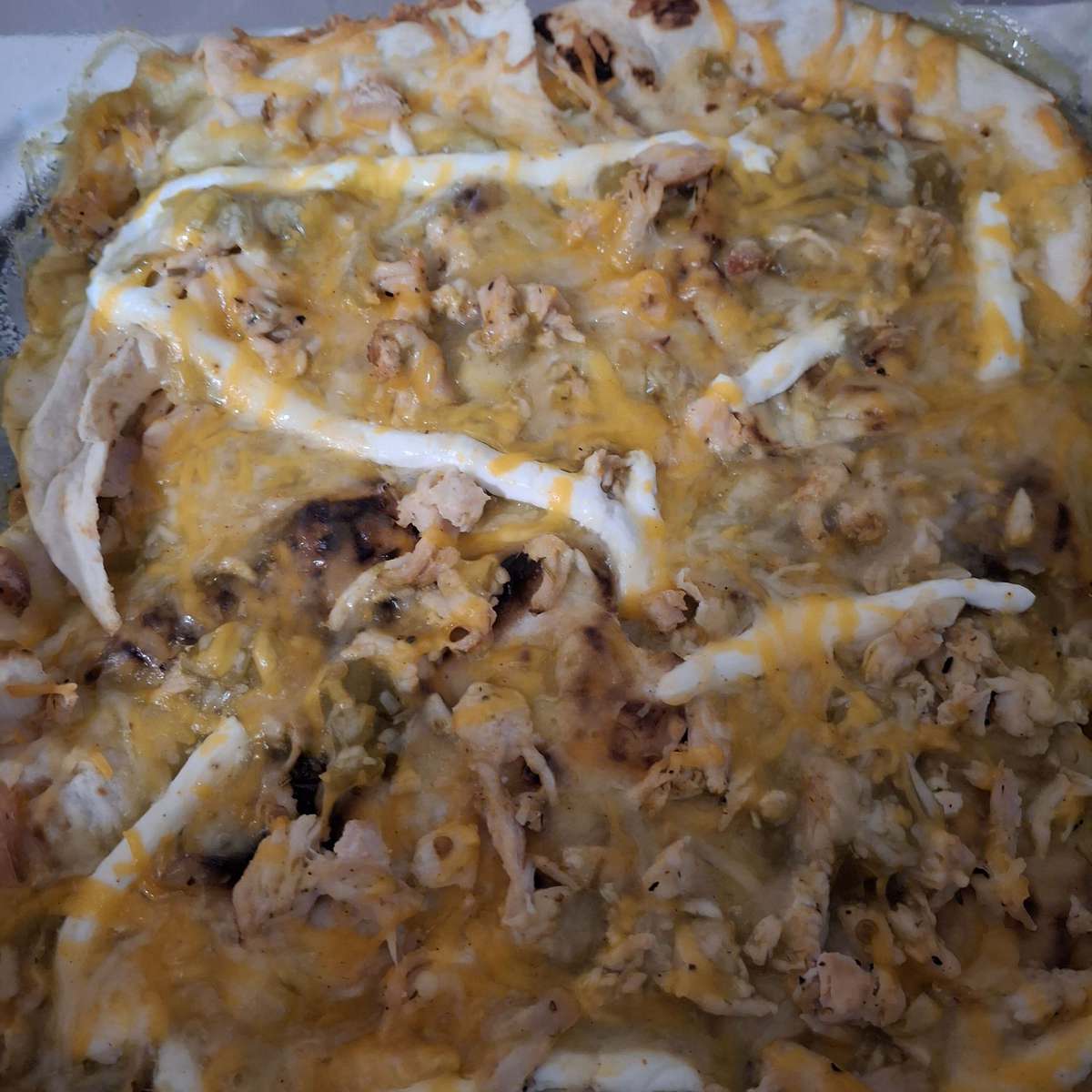 Easy Green Chile Chicken Enchilada Casserole Recipe