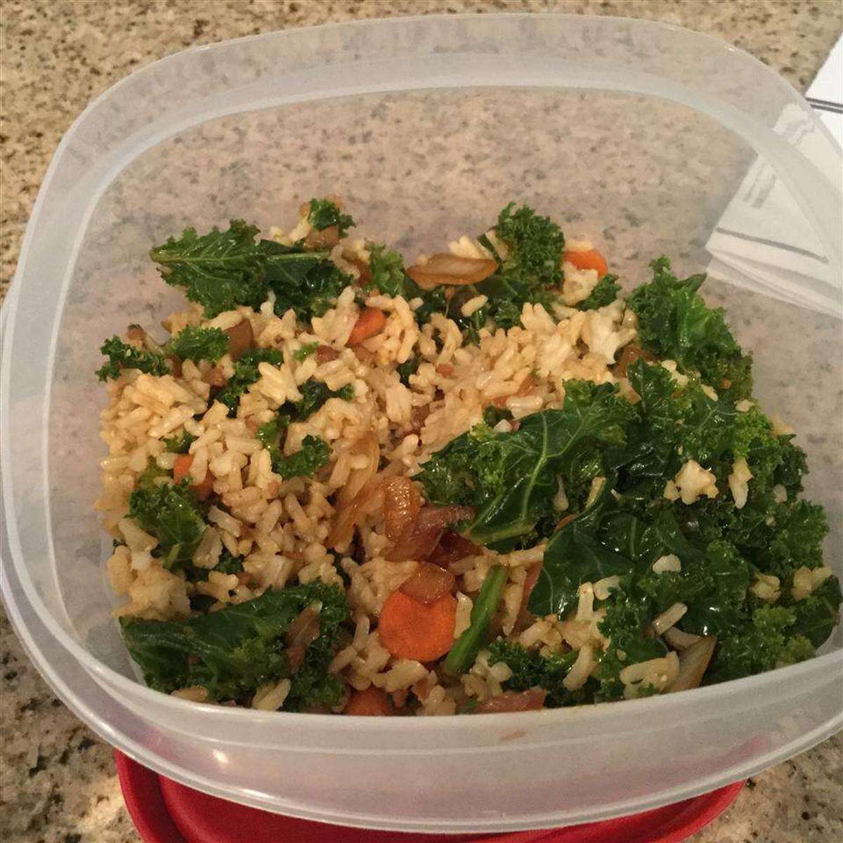 Easy Sauteed Rice with Kale Recipe