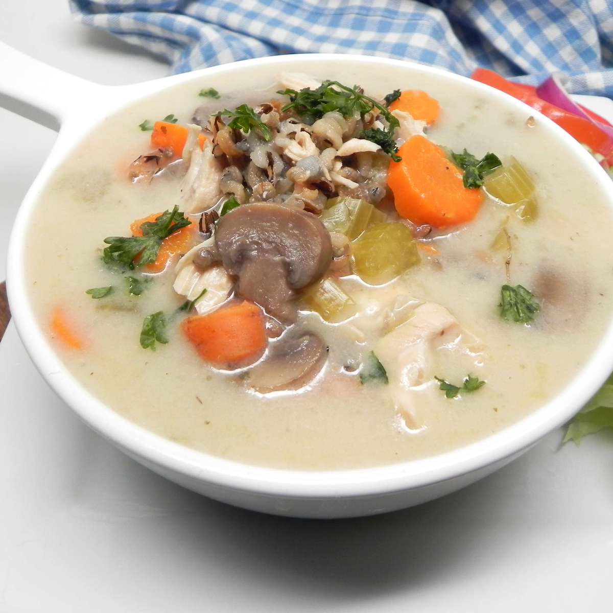 Easy Instant Pot Chicken and Wild Rice Soup Recipe