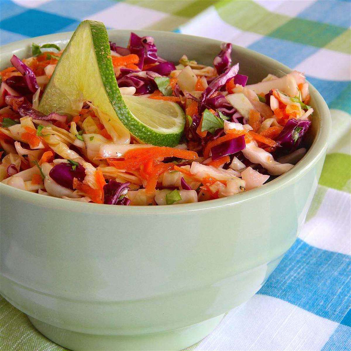 Tri-Color Slaw Recipe with Zesty Lime Dressing