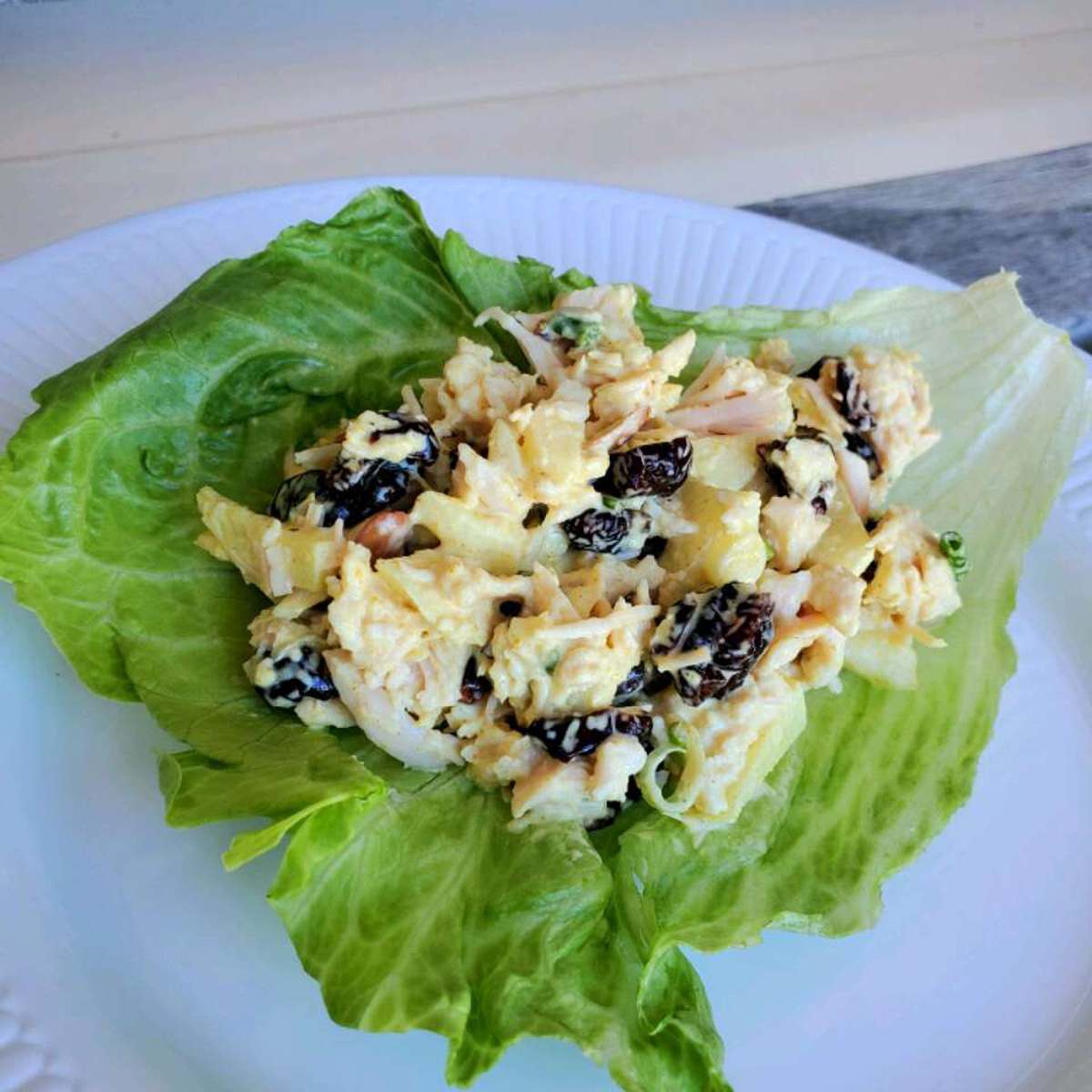 Easy Curried Chicken Lettuce Wraps Recipe