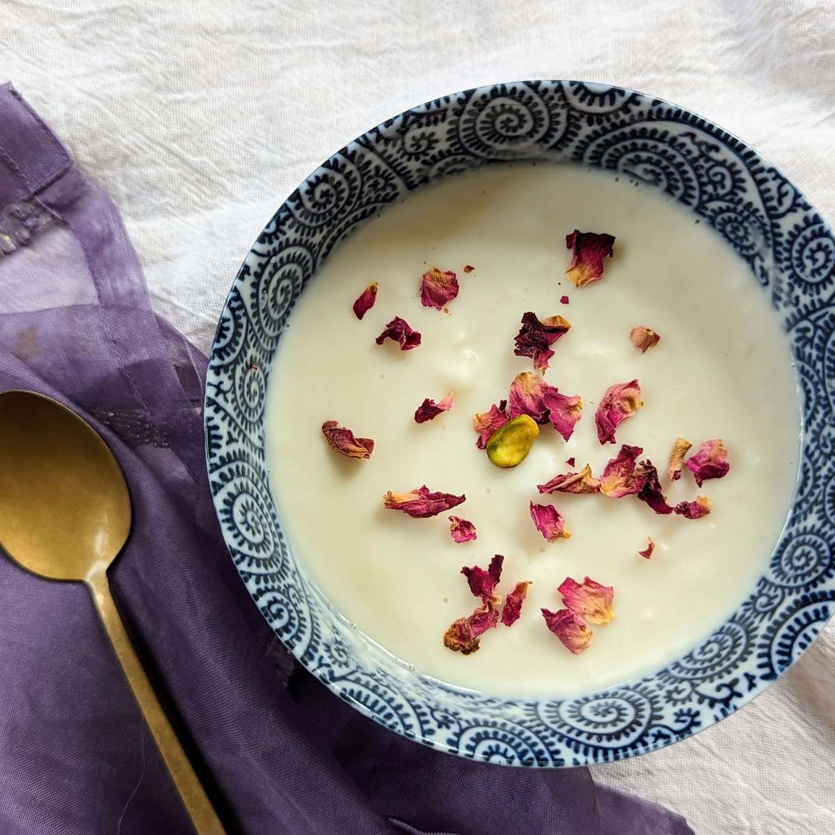 Easy Fereni Starch Pudding Recipe