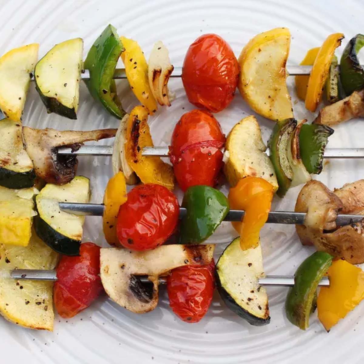 Easy Grilled Vegetable Kabobs with Lemon
